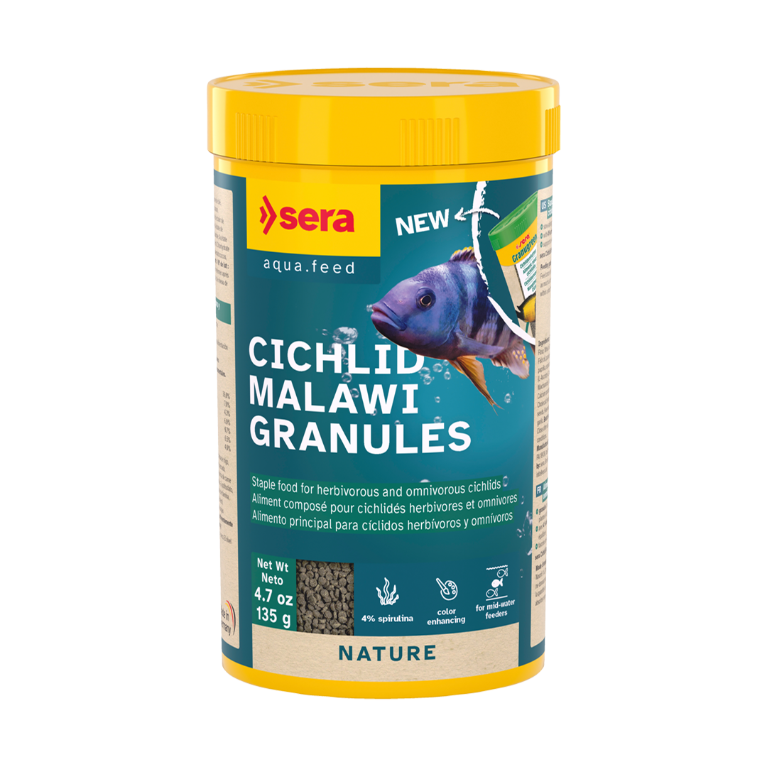 sera Cichlid Malawi Granules 1 L (565 g) – Premium Pflanzenfutter für Malawi Cichliden - Image 1