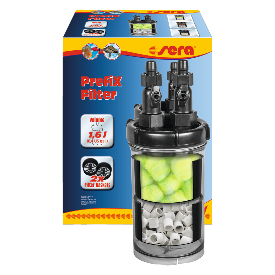 sera PrefiX Filter 1.6L – Universeller Vor-, Bio- & Schnellfilter für Süß- & Meerwasser Aquarien - Image 1